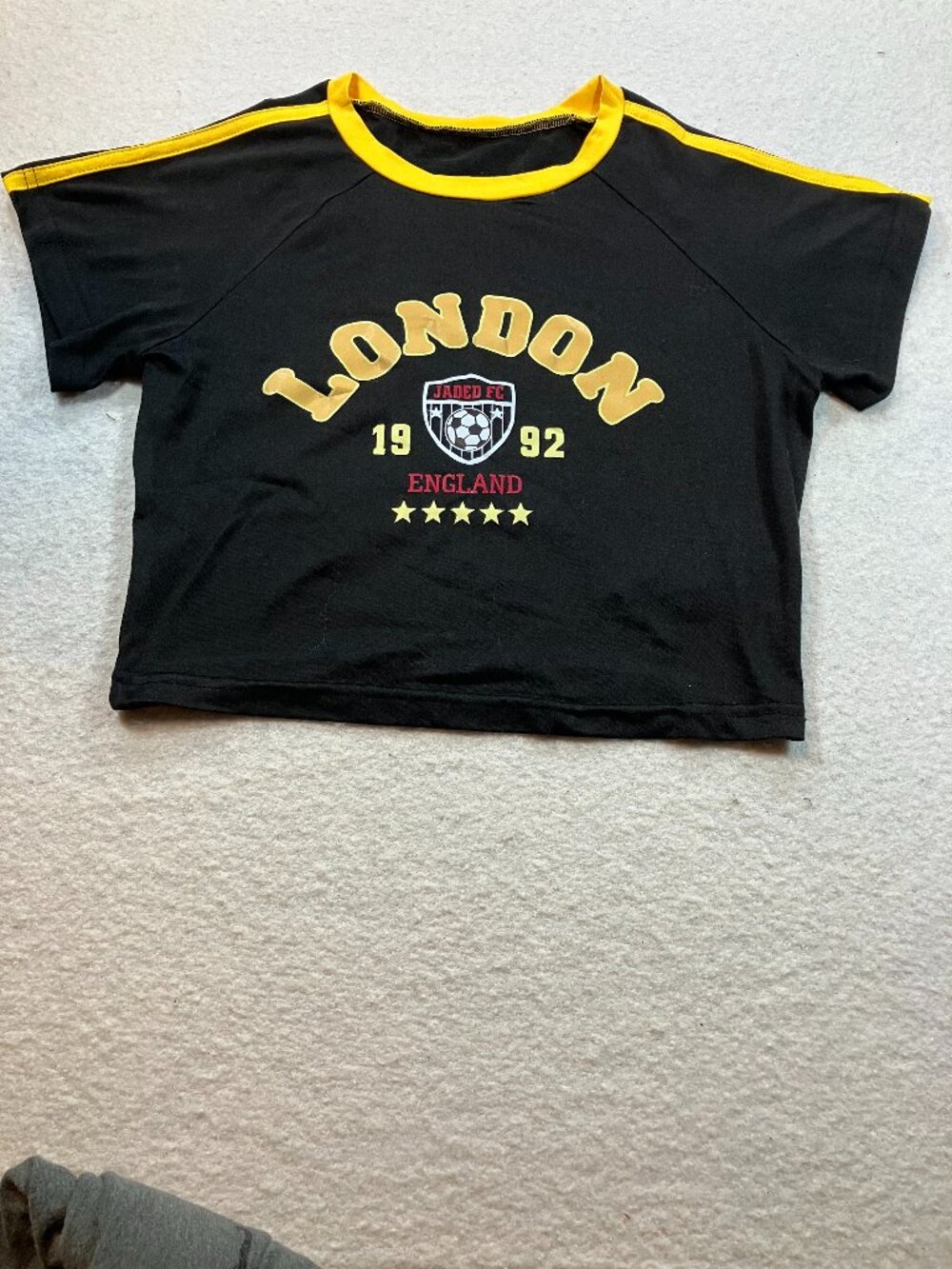 London England Graphic‎ Ringer T-Shirt Size 5